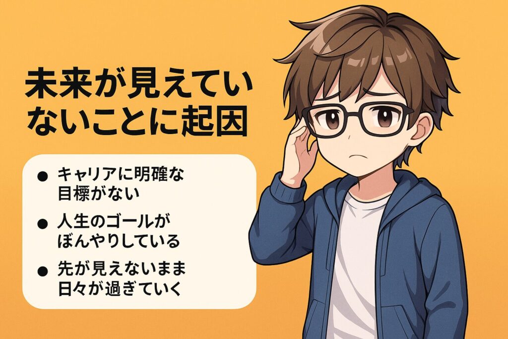 未来が見えていな起因